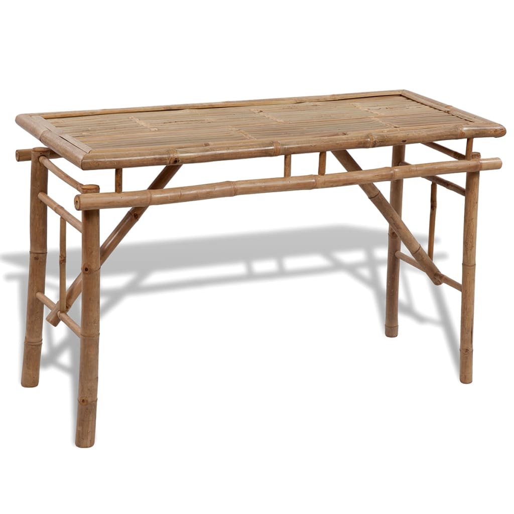 Mesa de cerveja com 2 bancos 100 cm bambu