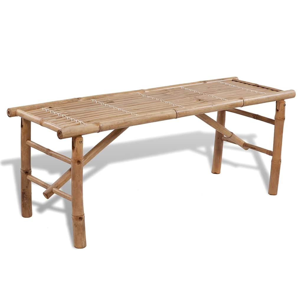 Mesa de cerveja com 2 bancos 100 cm bambu
