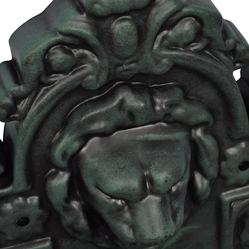Fonte de parede com design cabeça de leão