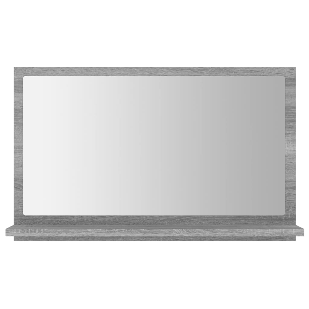 Espelho wc 60x10,5x37 cm derivados de madeira sonoma cinza