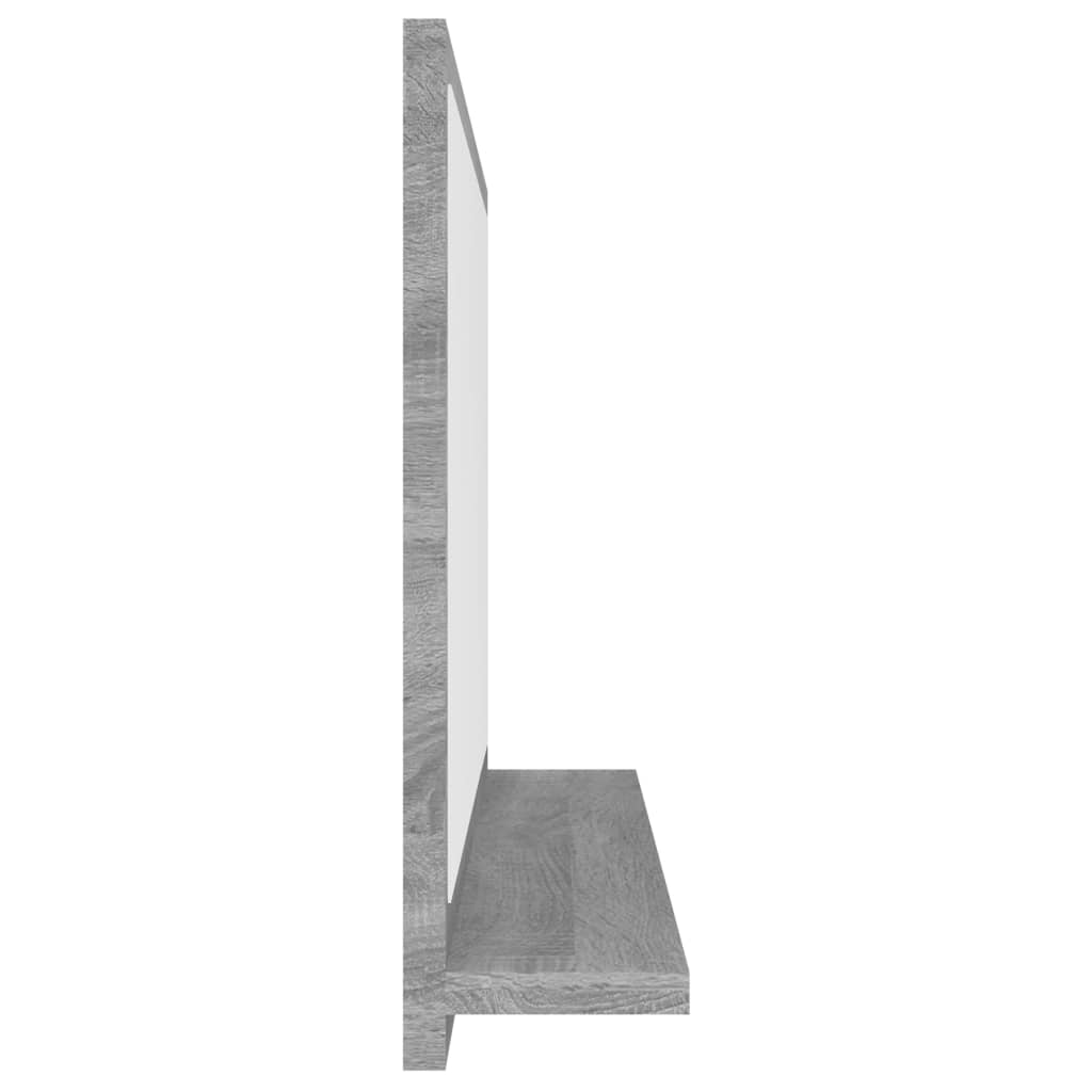Espelho wc 60x10,5x37 cm derivados de madeira sonoma cinza