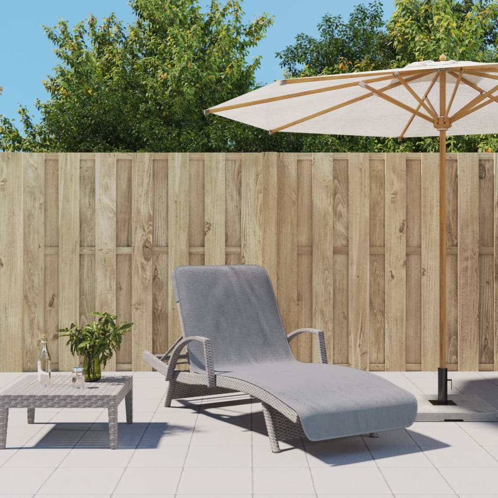 Toalhas de praia 2 pcs 75x200 cm tecido 400 gsm cinzento