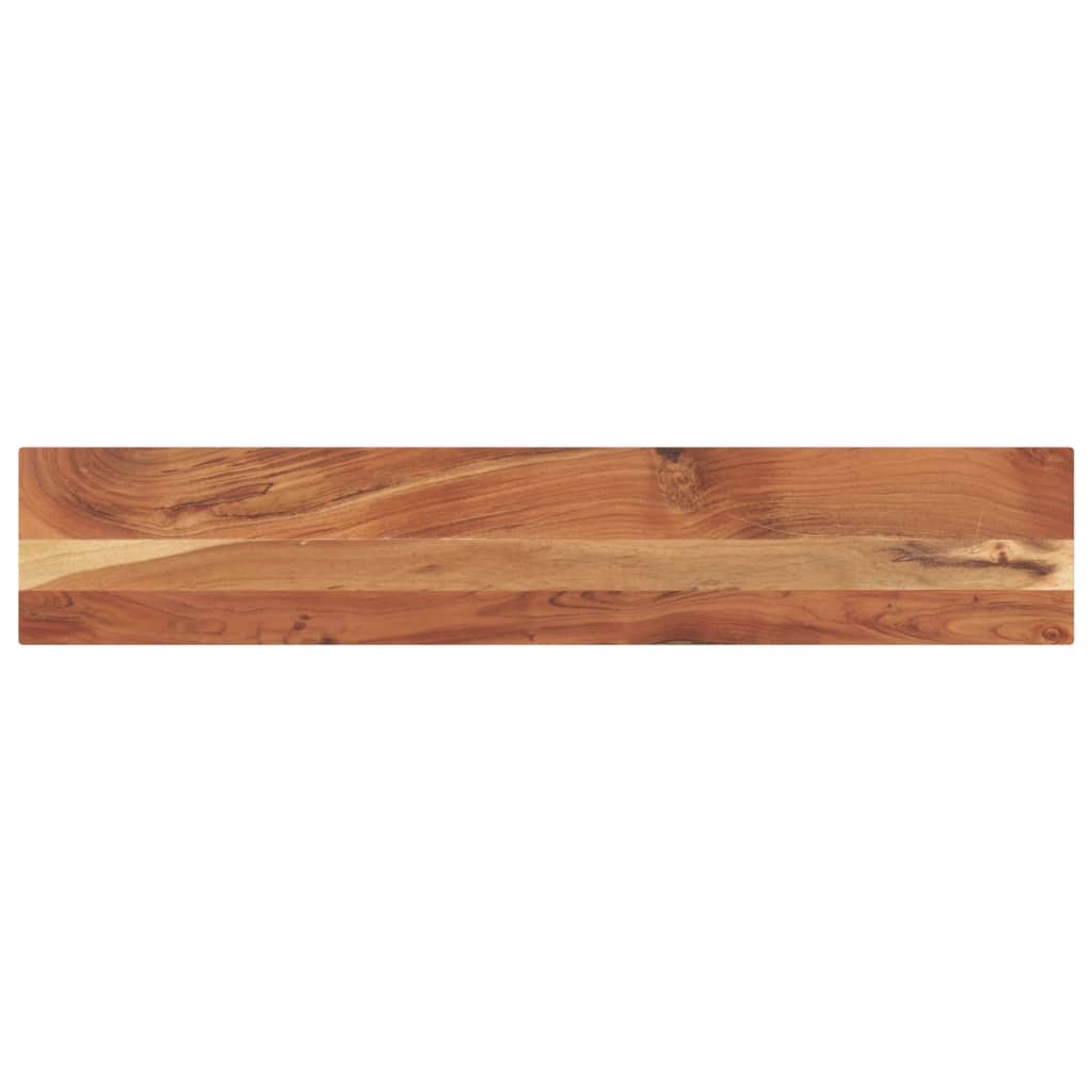 Tampo de mesa retangular 160x20x3,8 cm madeira de acácia maciça