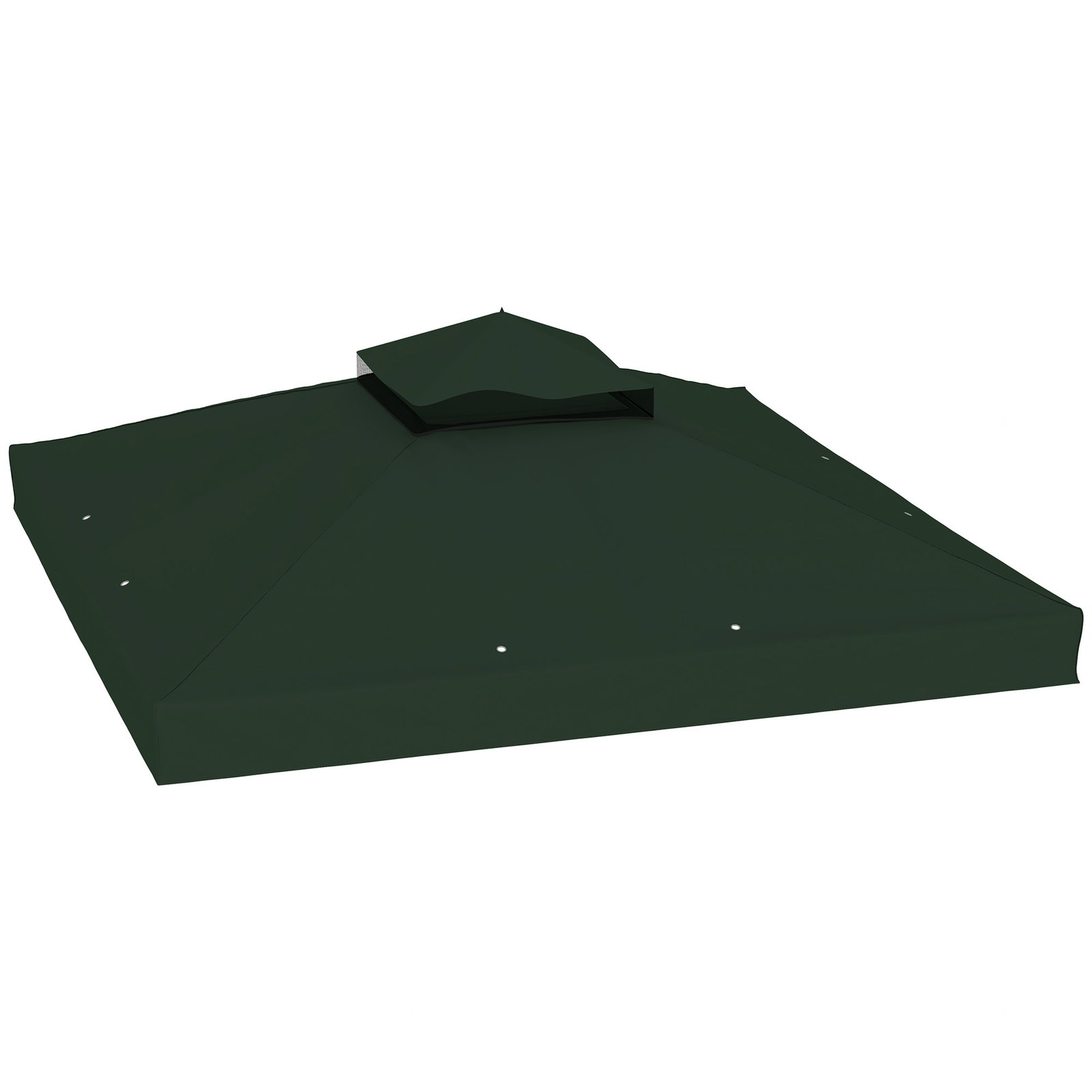 Toldo de substituição para pérgola 3x3 m toldo de substituição com teto duplo proteção UV 30+ toldo para pérgola verde