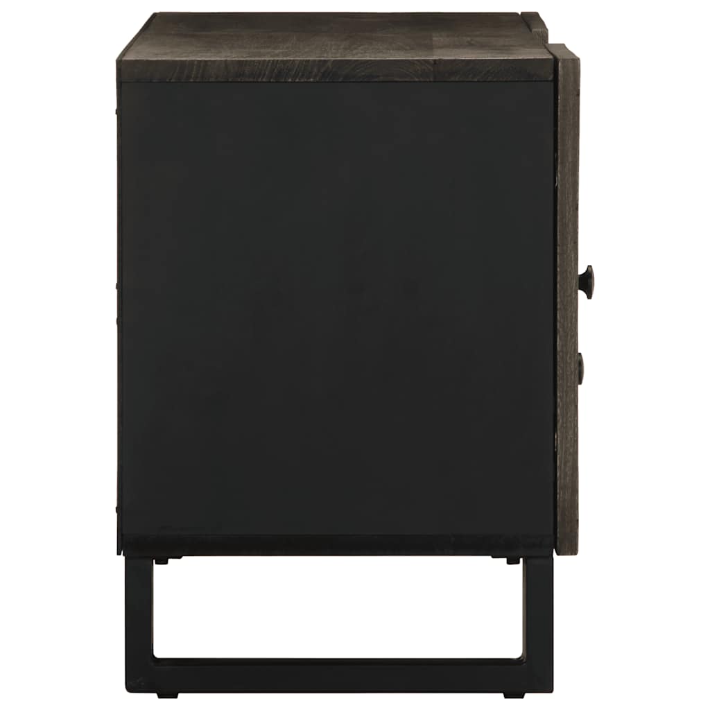 Móvel de TV 105x33x46 cm madeira de mangueira maciça preto