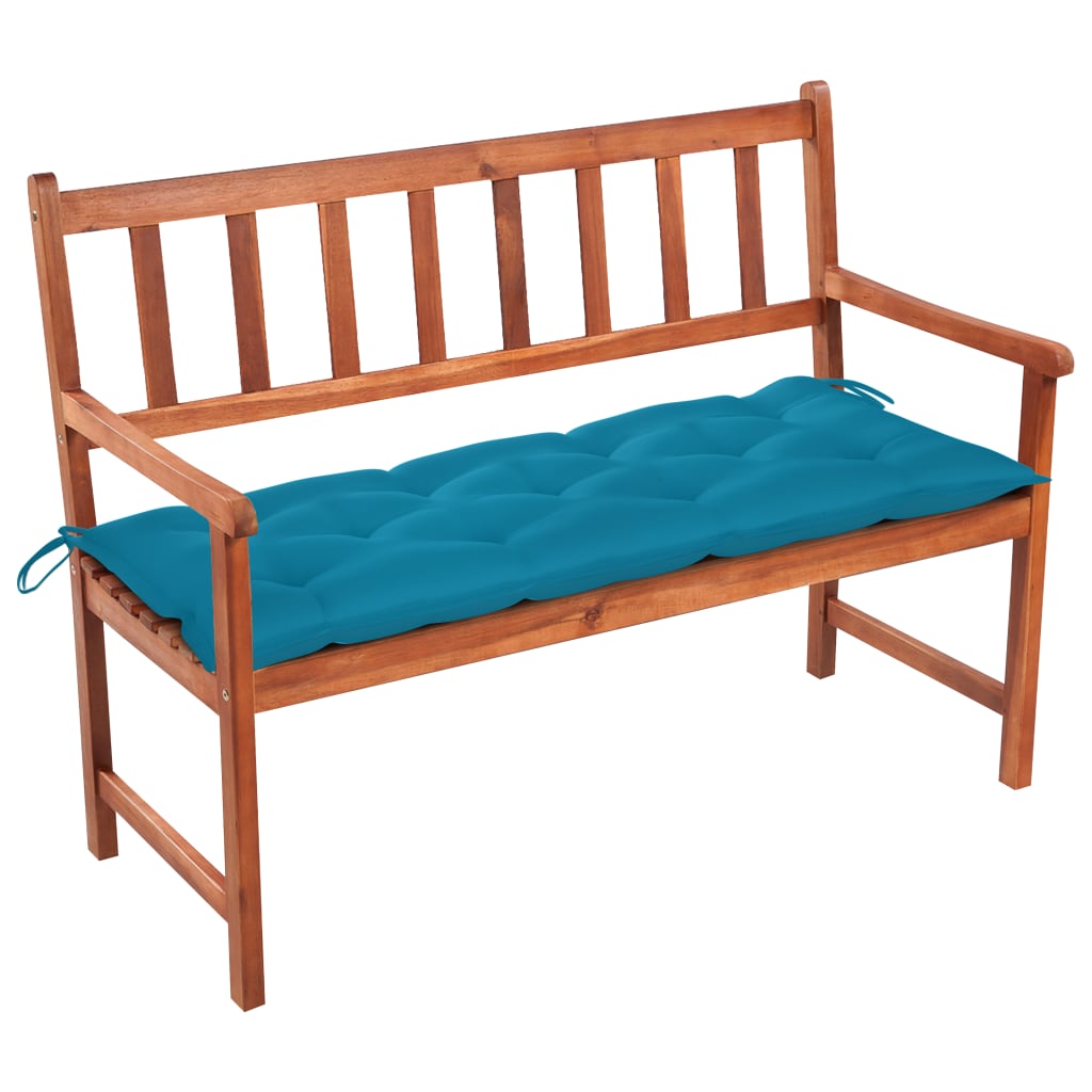 Banco de jardim c/ almofadão 120 cm madeira acácia maciça