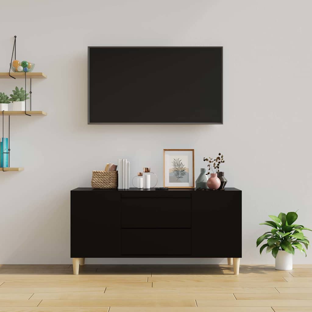 Móvel para TV 102x44,5x50 cm derivados de madeira preto