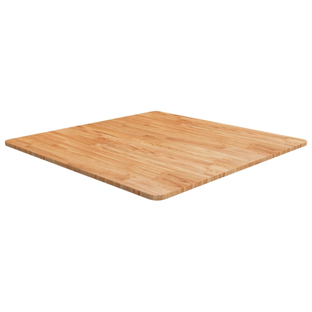 Tampo mesa quadrado 80x80x1,5 carvalho tratado castanho-claro
