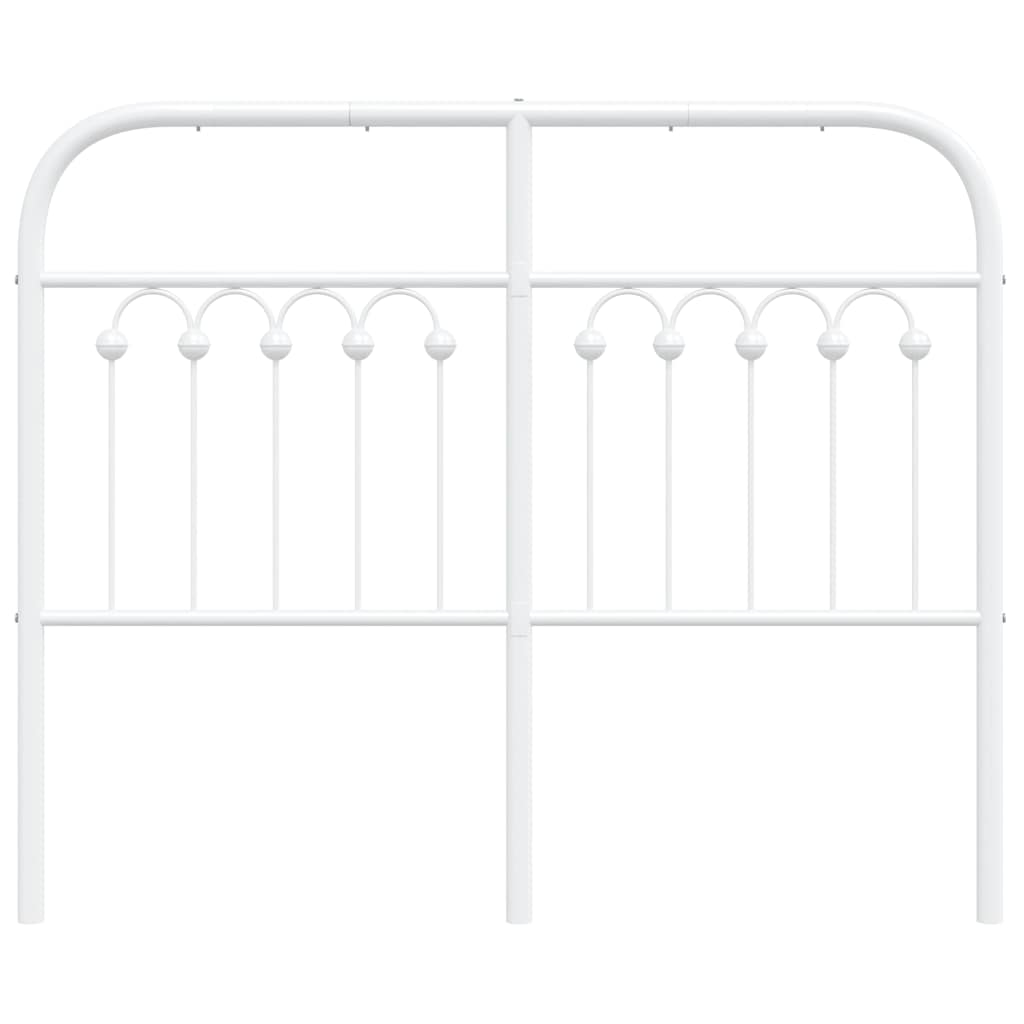 Cabeceira de substituição 120 cm metal branco
