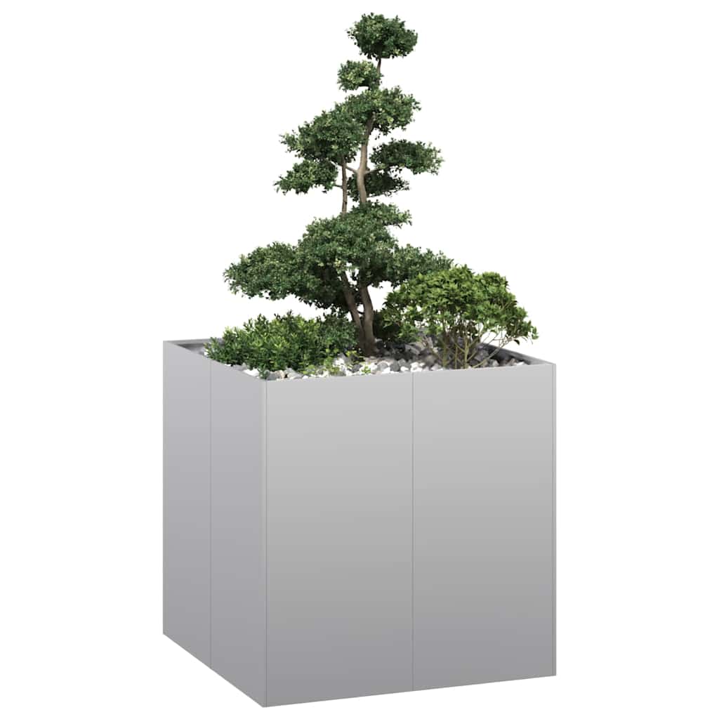 Planter 80x80x80 cm aço galvanizado