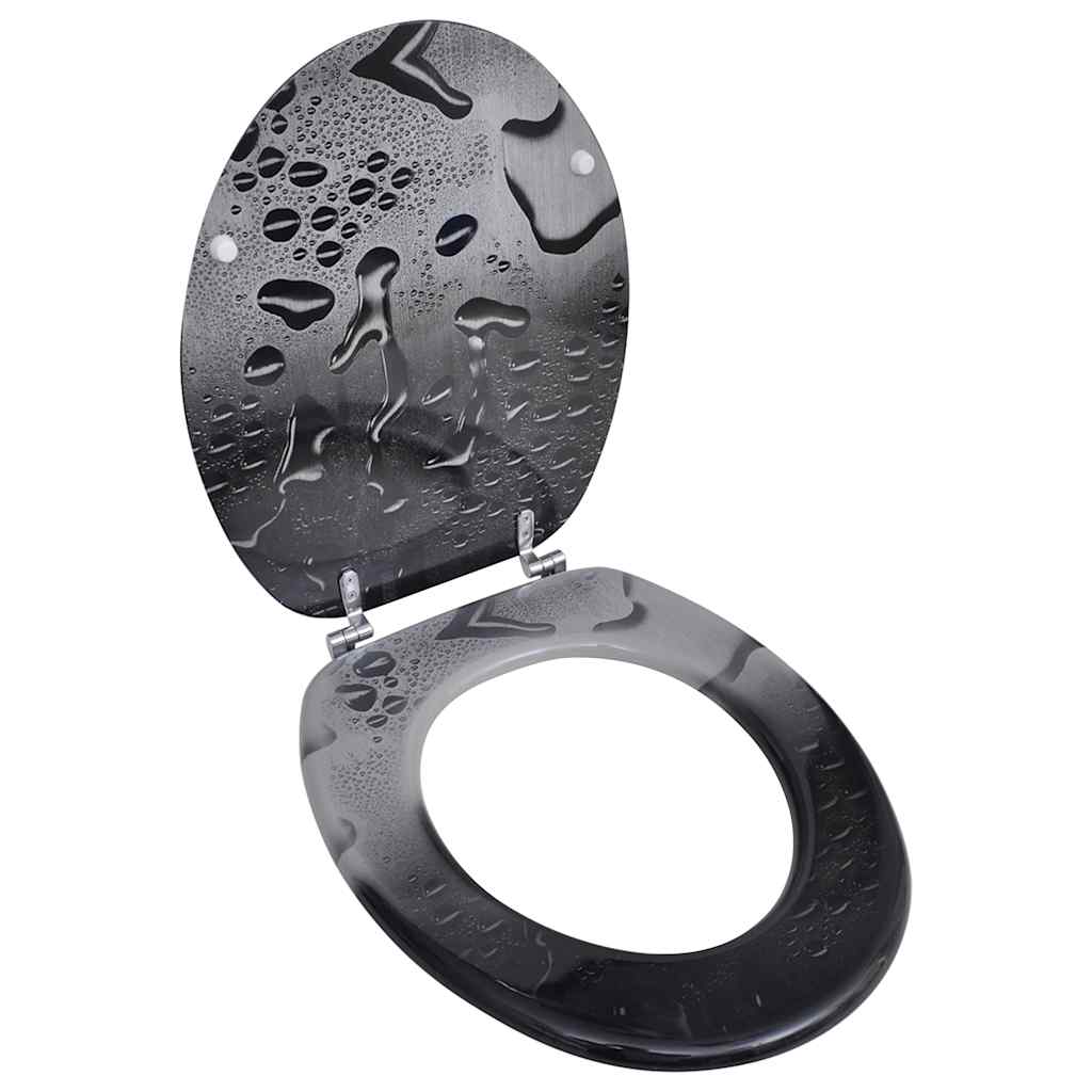 Tampa de sanita de MDF, design gota de água