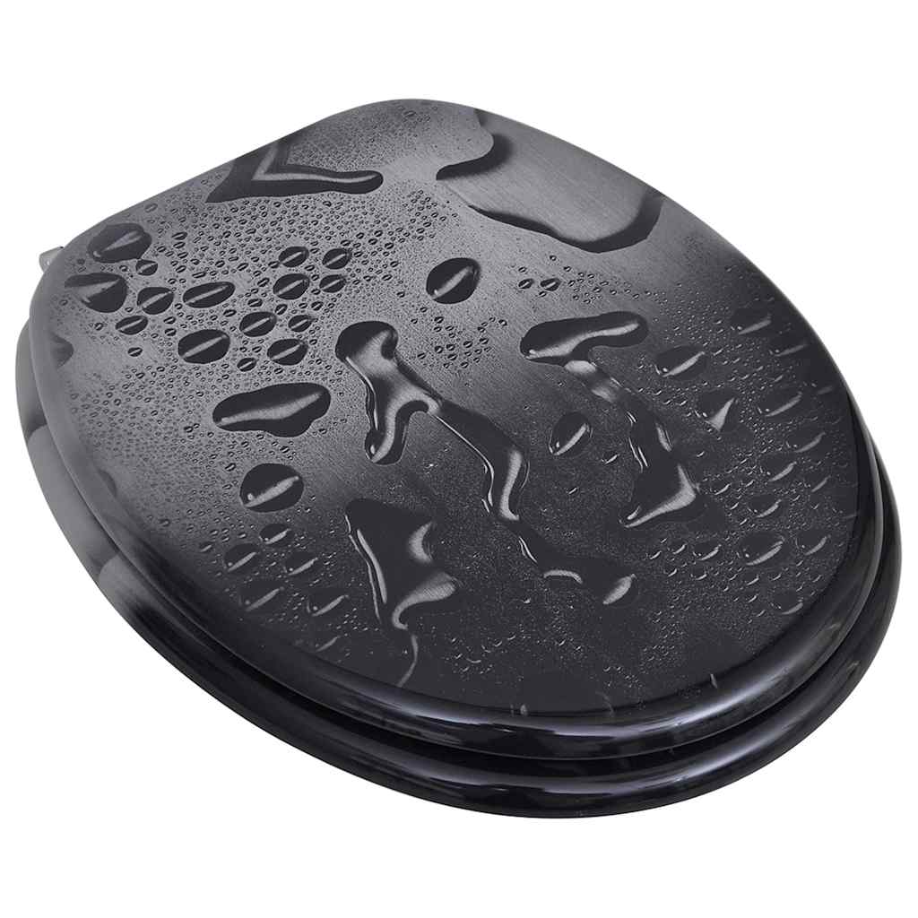 Tampa de sanita de MDF, design gota de água