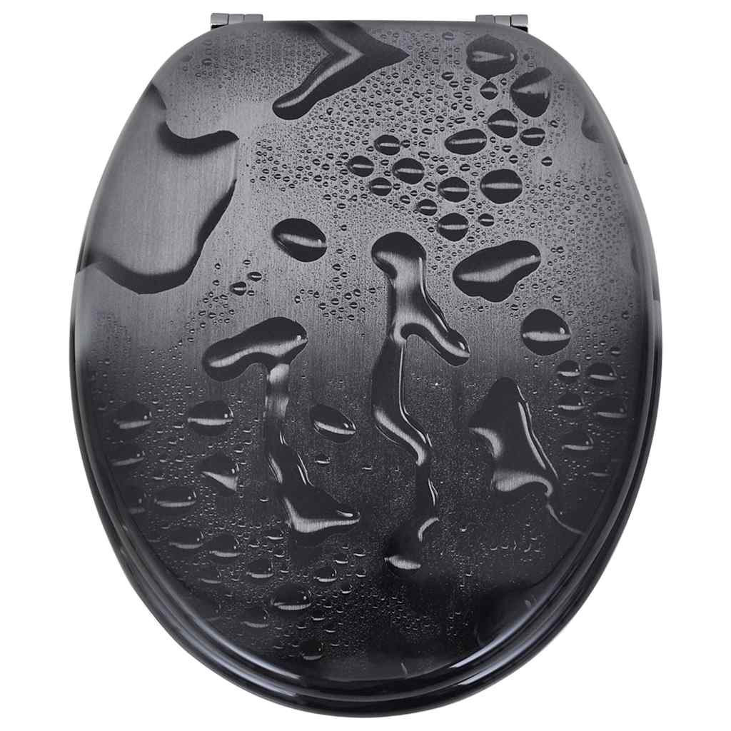 Tampa de sanita de MDF, design gota de água