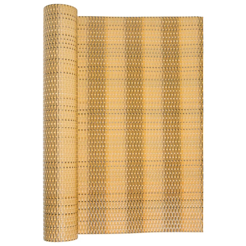 Tela de varanda 600x100 cm vime PE castanho-claro