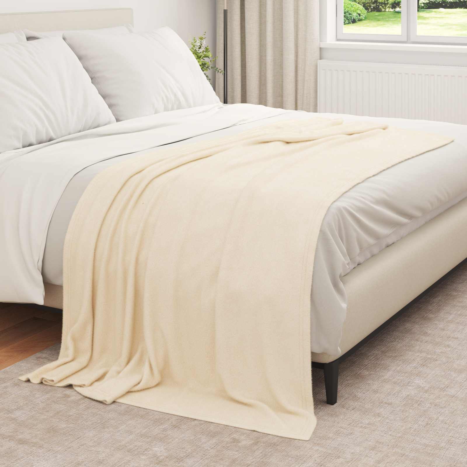 Cobertores de sofá 6 unid. creme 210 x 140 cm 2.48 lã