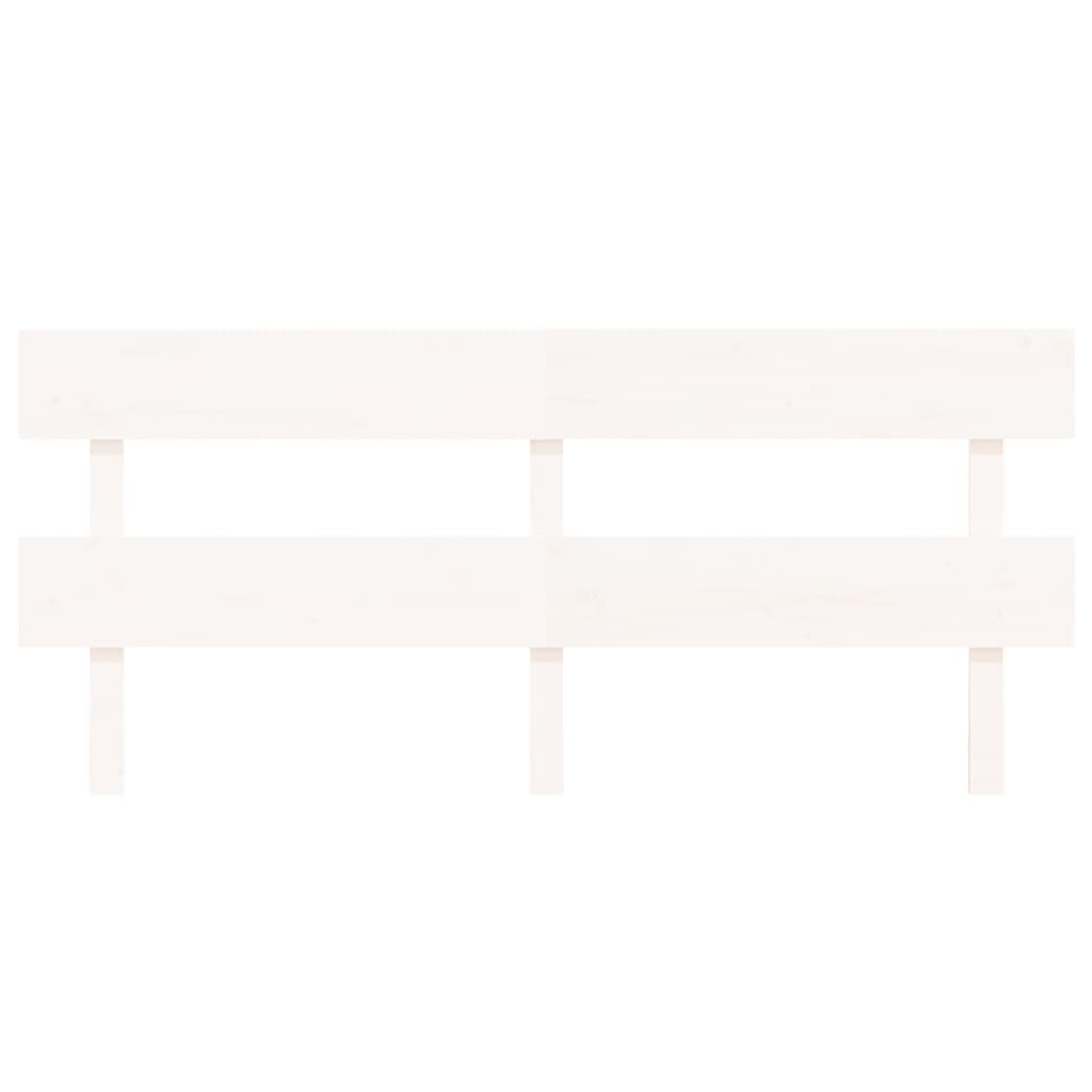 Cabeceira de cama 184x3x81 cm pinho maciço branco
