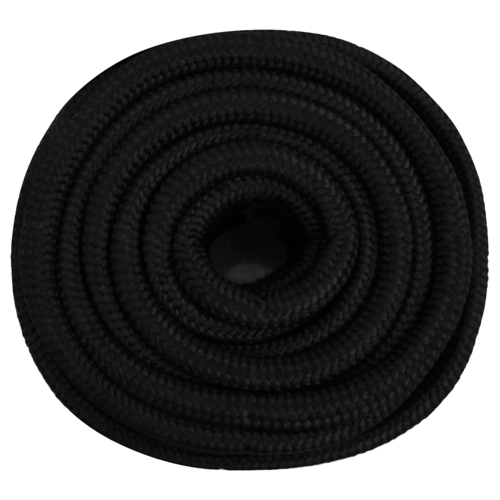 Corda de trabalho 25 mm 25 m poliéster preto