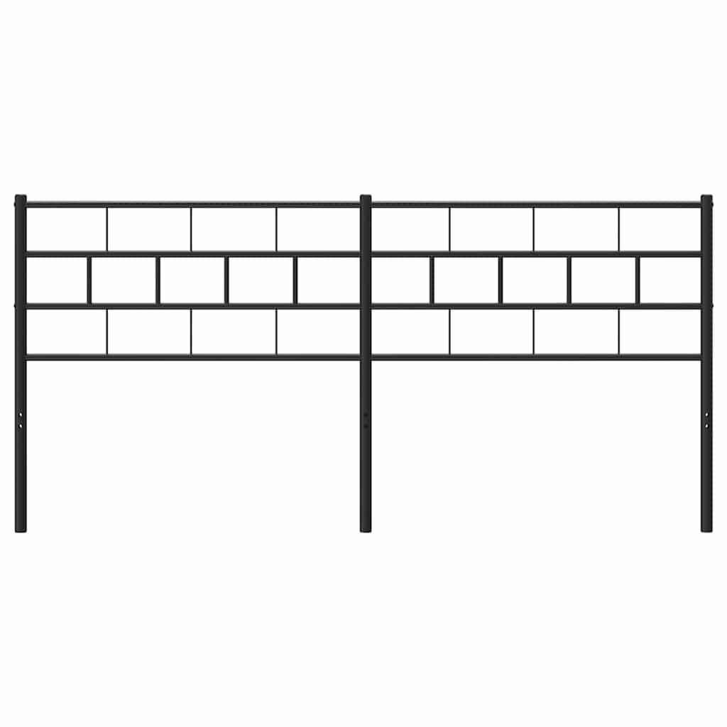 Cabeceira de substituição 200 cm metal preto