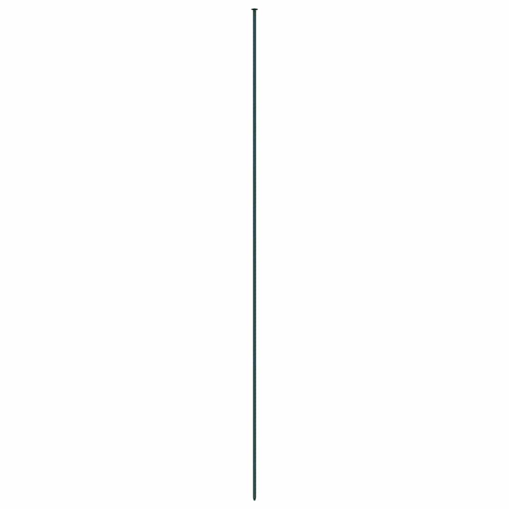 Conjunto de cerca para lago 8 unid. 50 x 80 cm aço verde