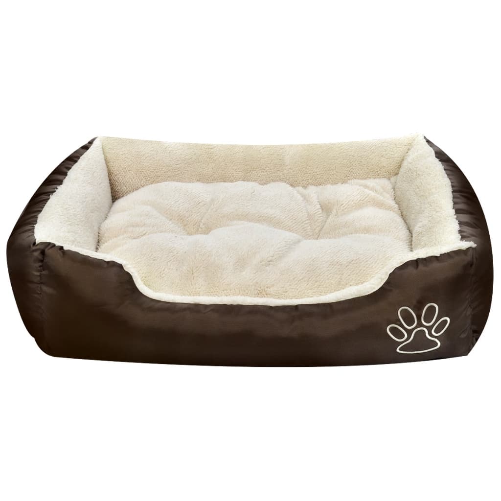 Cama para cães quente com almofadão acolchoado m