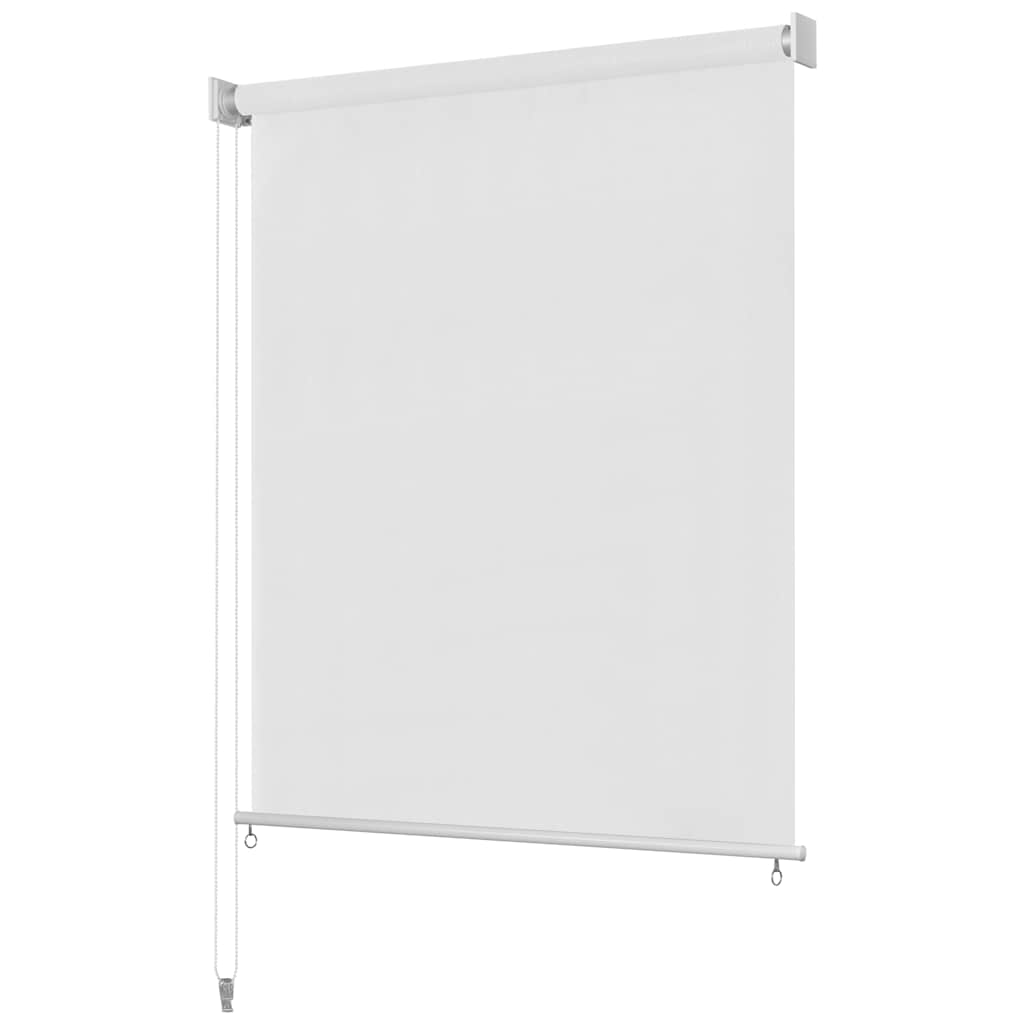 Estore de rolo para exterior 165 (l) x 140 (a) cm branco