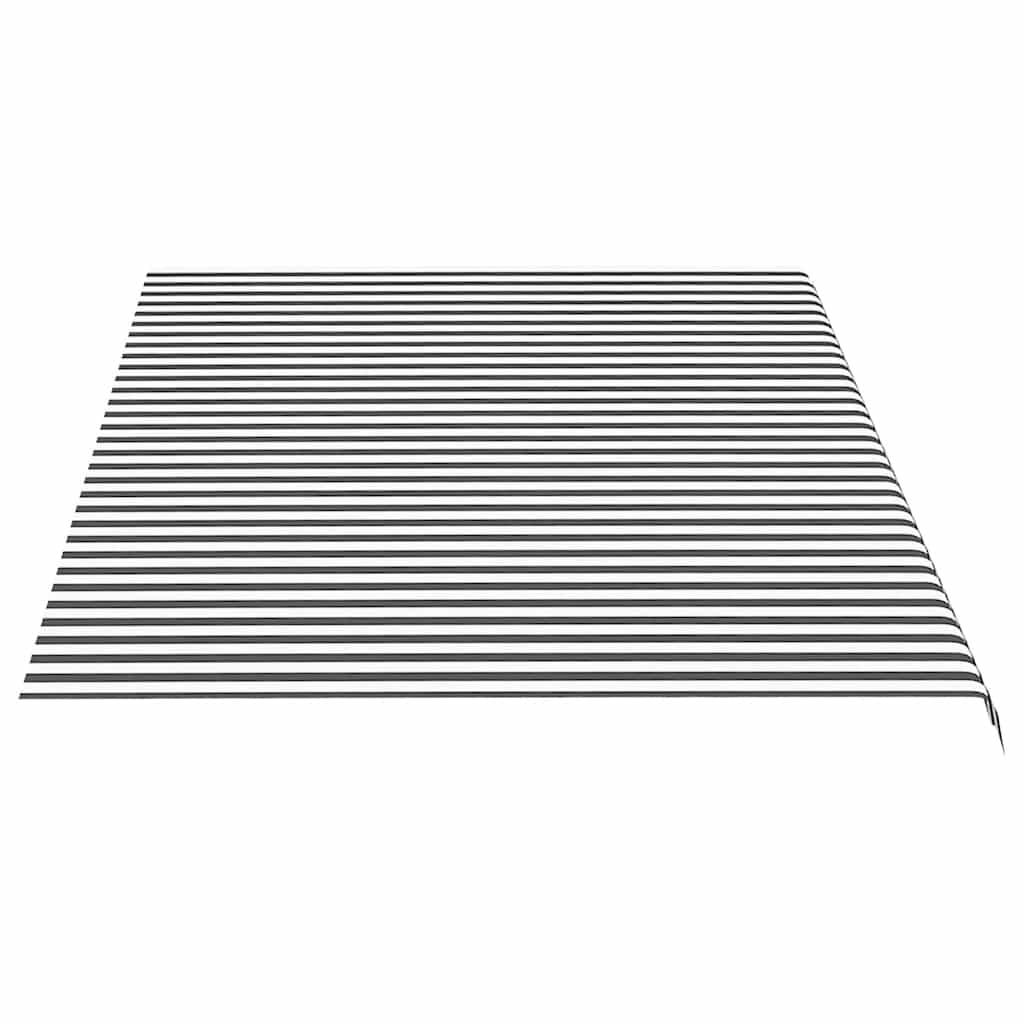 Tecido de substituição para toldo antracite e branco 500x300 cm poliéster
