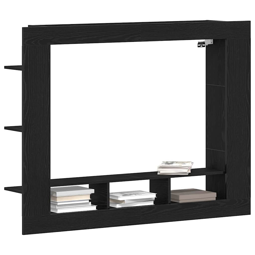 Gabinete para TV 152 x 22 x 113 cm carvalho preto