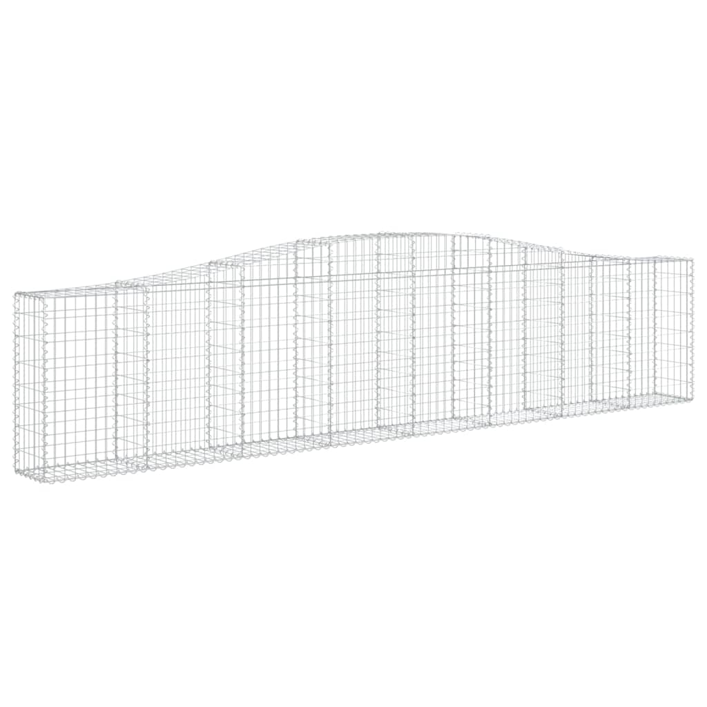 Cestos gabião arqueados 10pcs 400x30x80/100cm ferro galvanizado