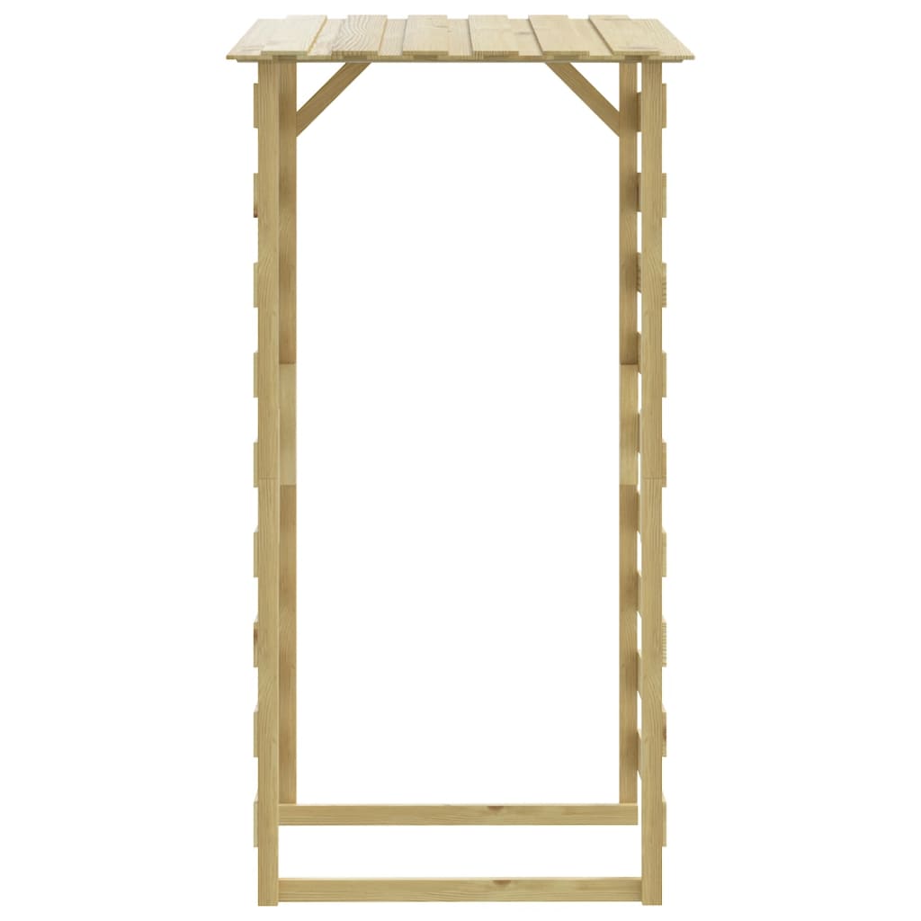 Pérgolas com telhados 6 pcs pinho impregnado 100x90x200 cm
