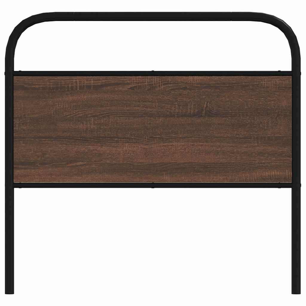 Cabeceira de substituição 100cm derivados madeira/aço carvalho castanho