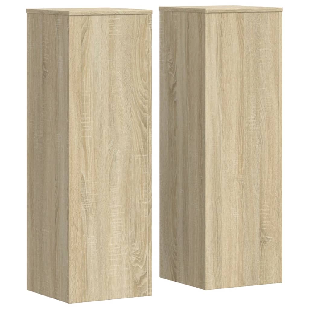 Suportes p/ plantas 2 pcs 33x33x100 cm derivados de madeira