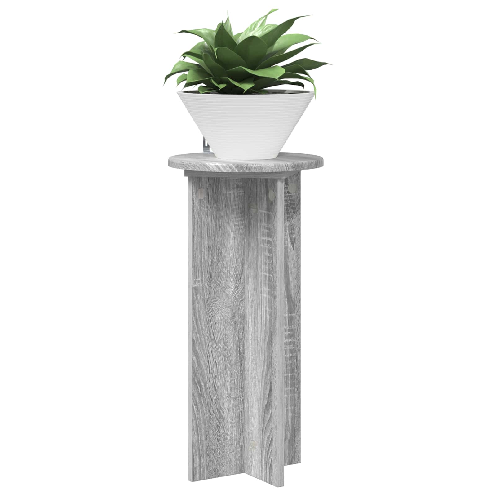 Suporte para plantas 2 unid. sonoma cinzento