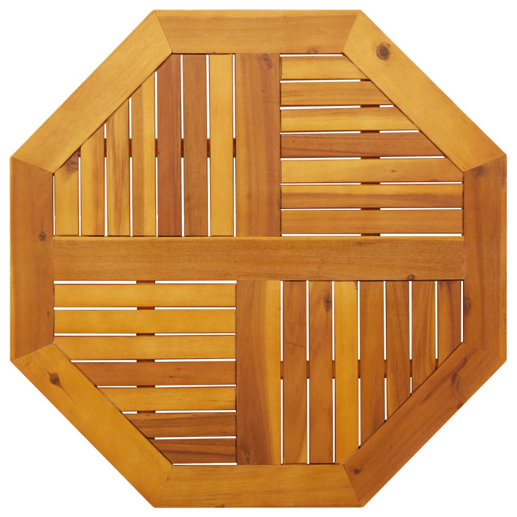 Tampo de mesa octogonal 80x80x2,2 cm madeira de acácia maciça