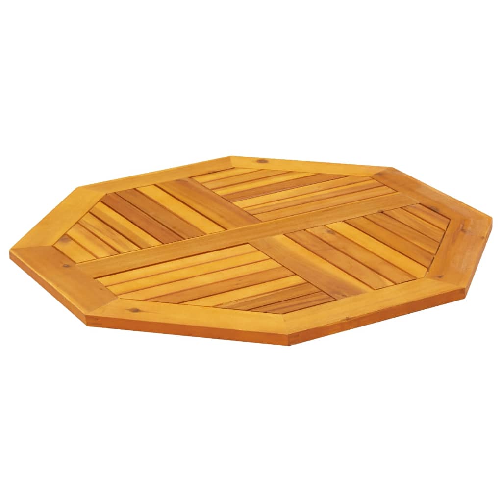 Tampo de mesa octogonal 80x80x2,2 cm madeira de acácia maciça