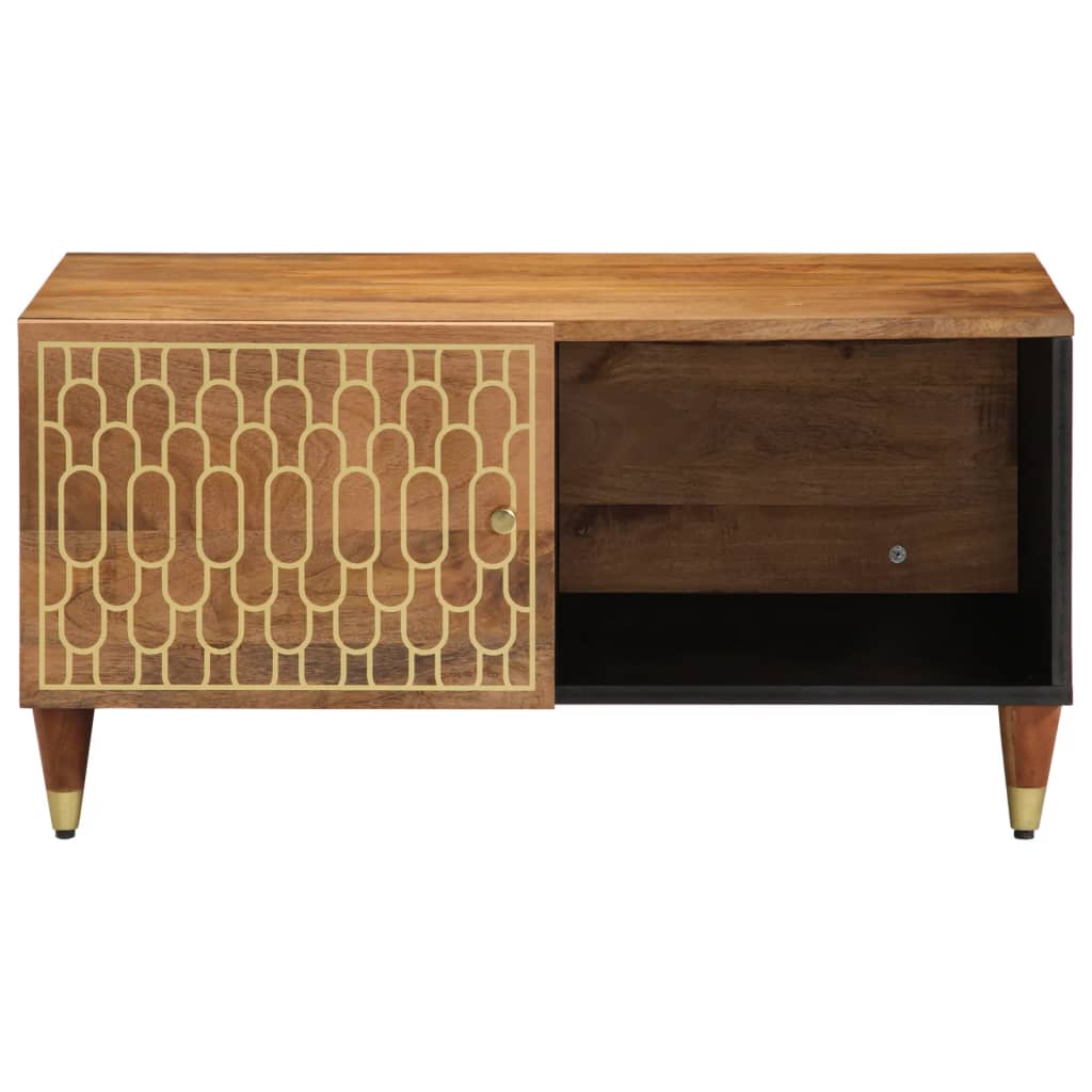 Mesa de centro 80x50x40 cm madeira de mangueira maciça