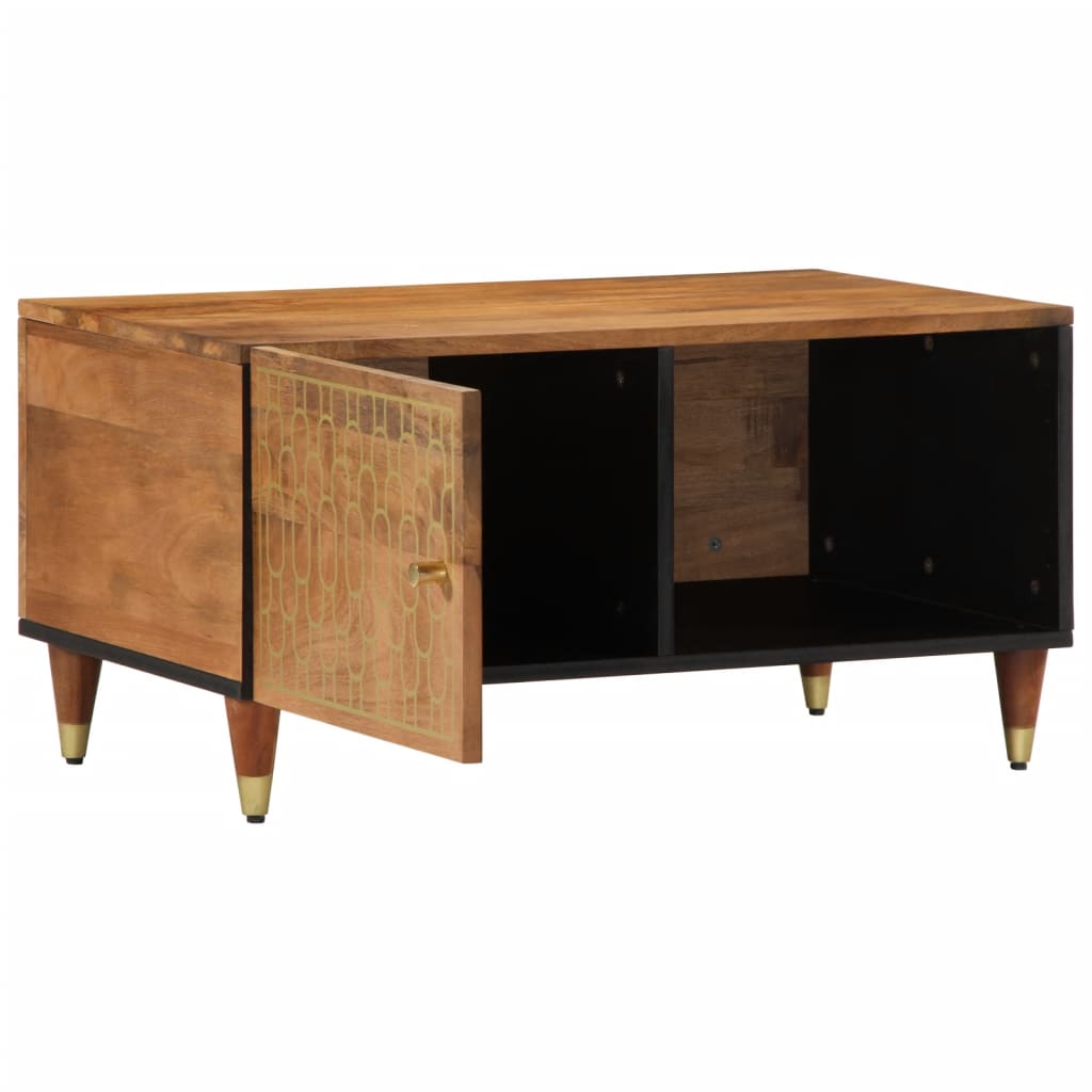 Mesa de centro 80x50x40 cm madeira de mangueira maciça