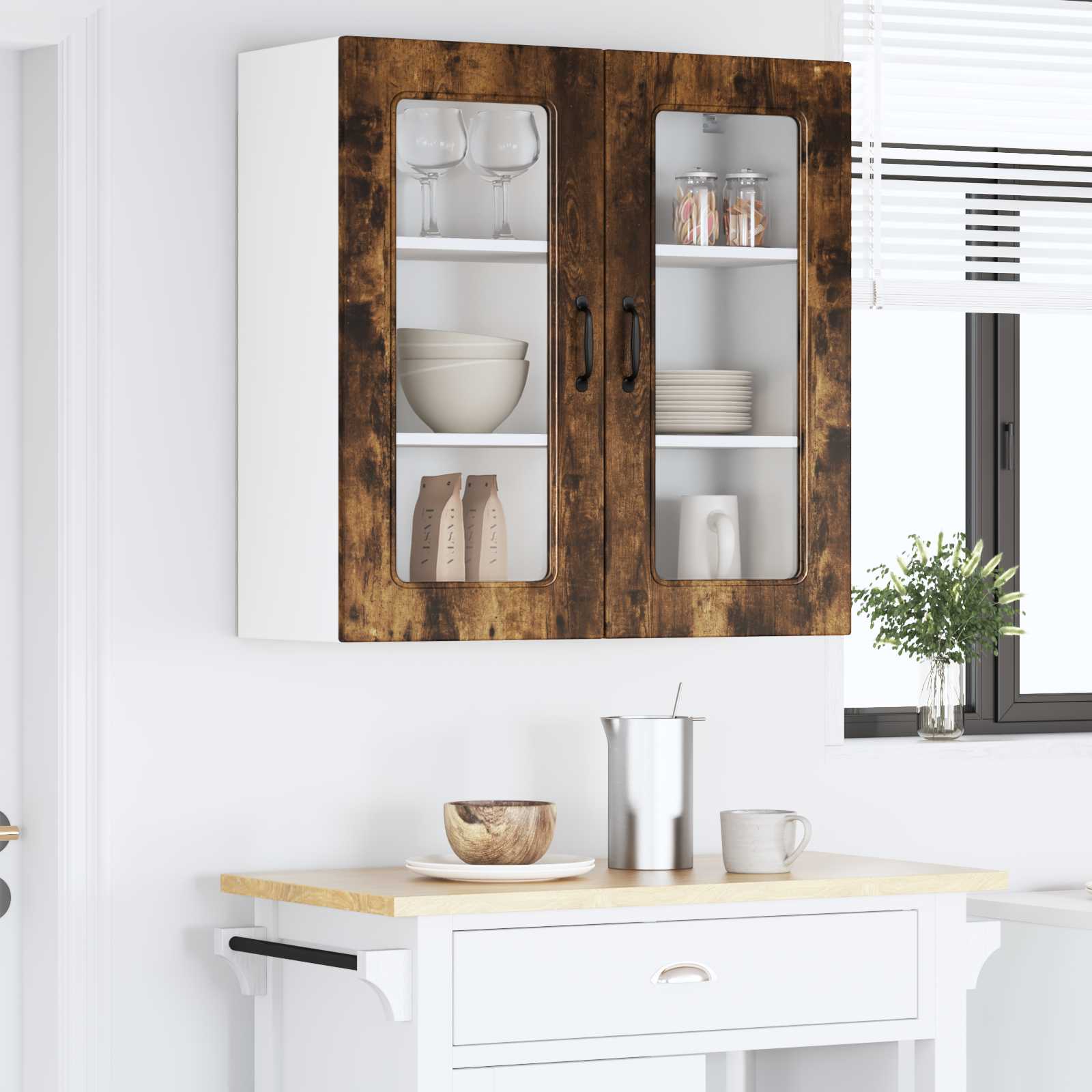 Painel de lava-louça kalmar carvalho defumado 80 x 31 x 80 cm