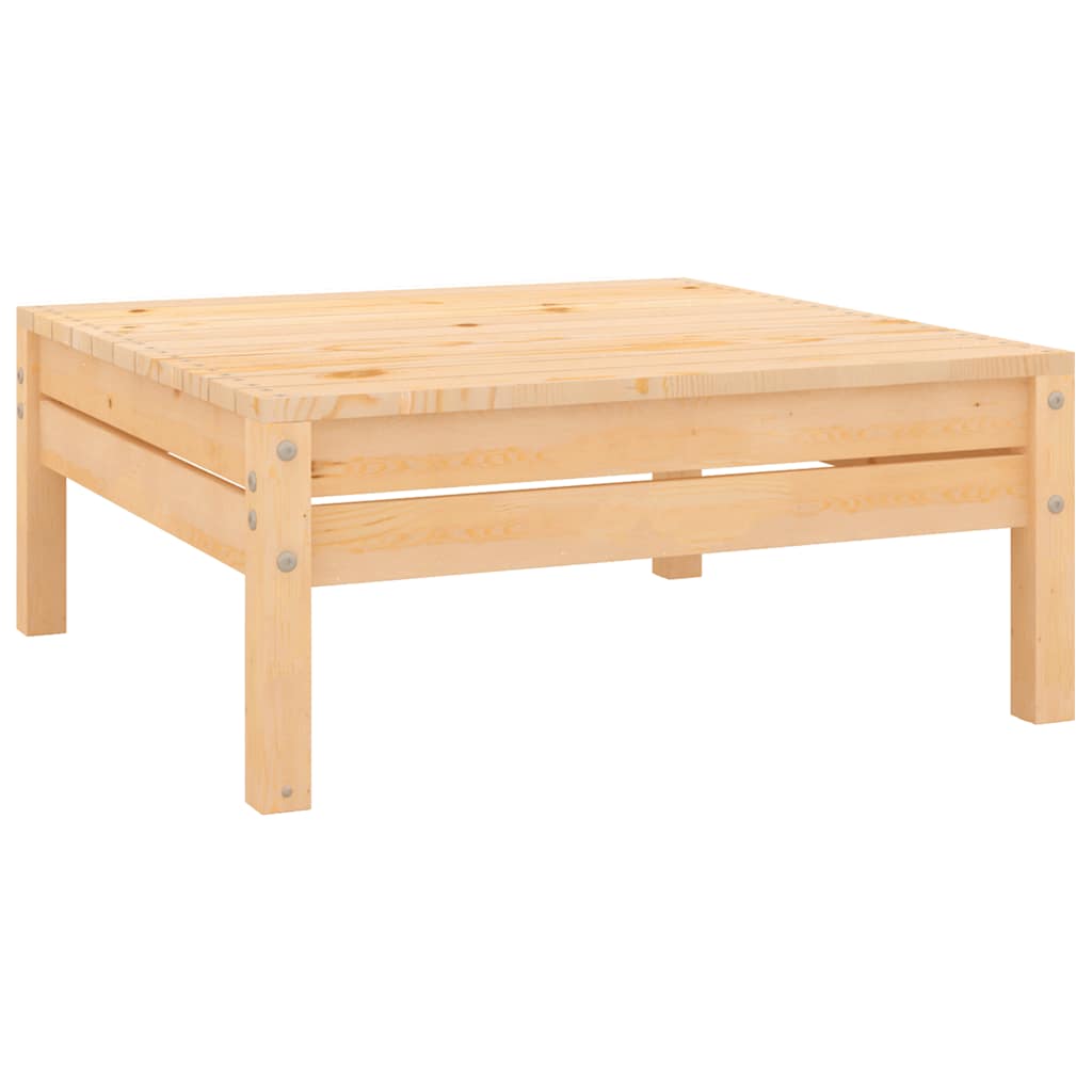 7 Pcs conjunto lounge de jardim pinho maciço