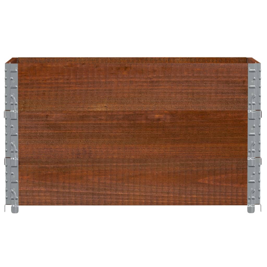 Colares p/ paletes 3 pcs 100x50cm madeira pinho maciça castanho