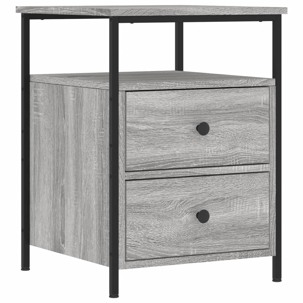 Mesa de cabeceira 44x45x60 cm derivados madeira cinzento sonoma