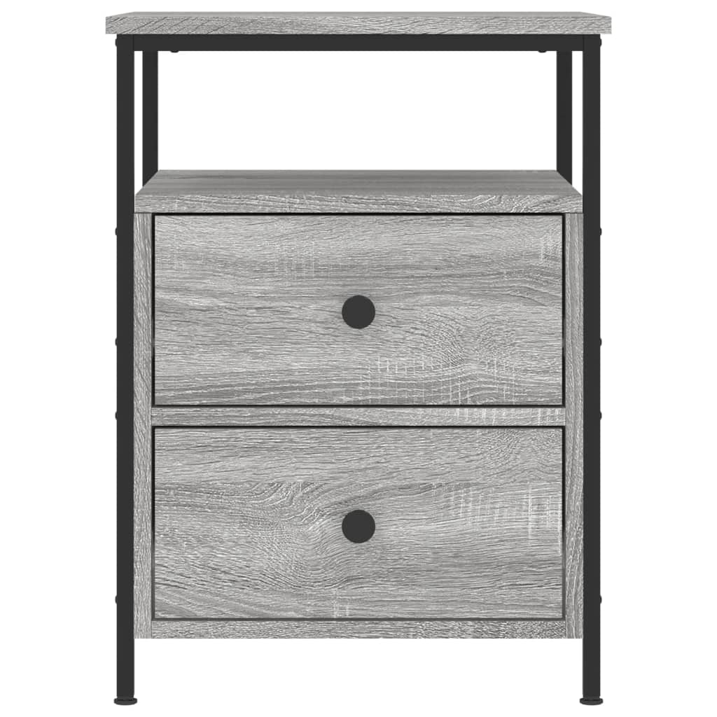 Mesa de cabeceira 44x45x60 cm derivados madeira cinzento sonoma