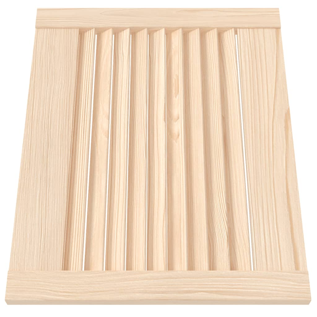 Portas de armário 2 pcs com design de persiana pinho maciço