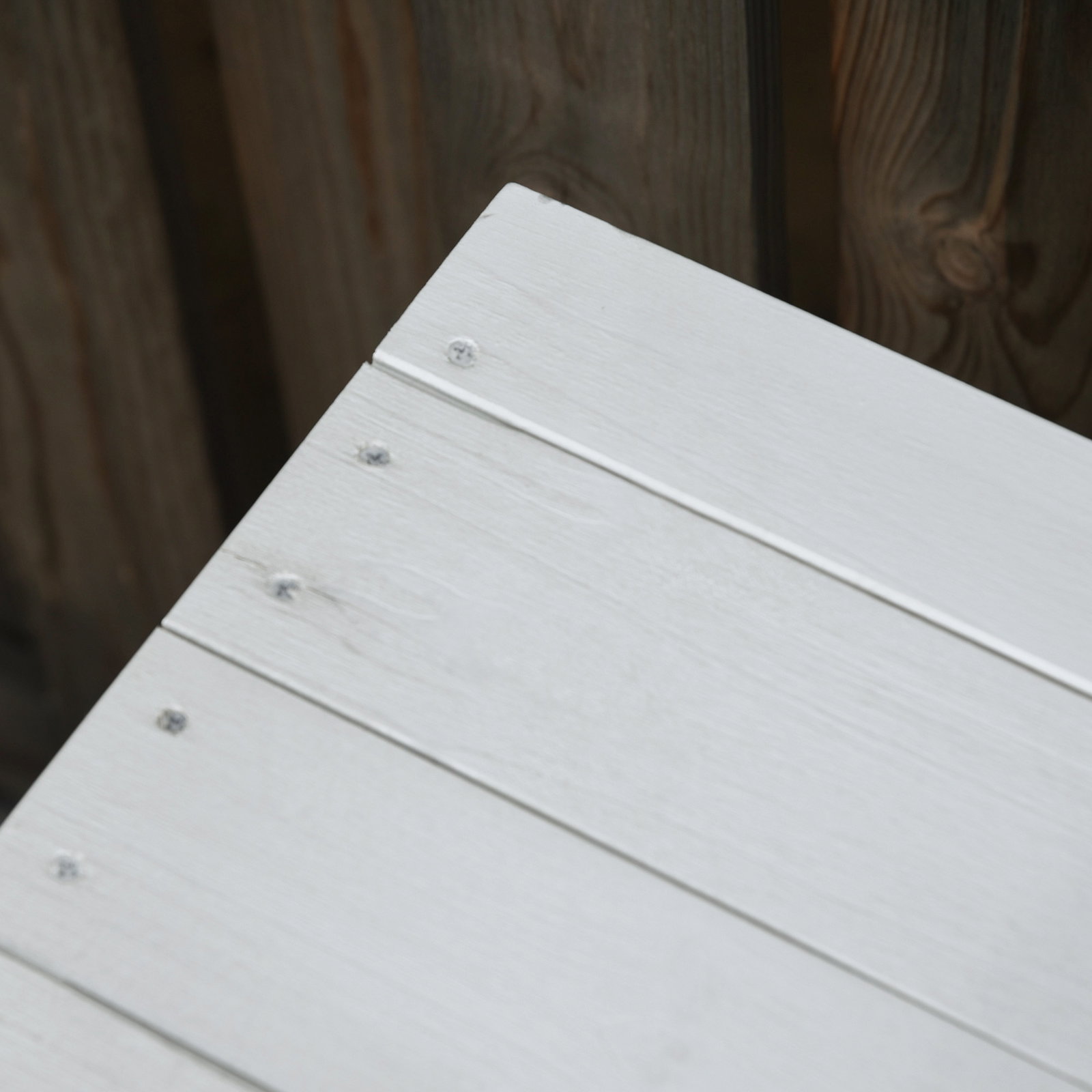 Baú de madeira ao ar livre caixa de armazenamento de jardim com tampa que pode ser aberta 127x56x60 cm branco