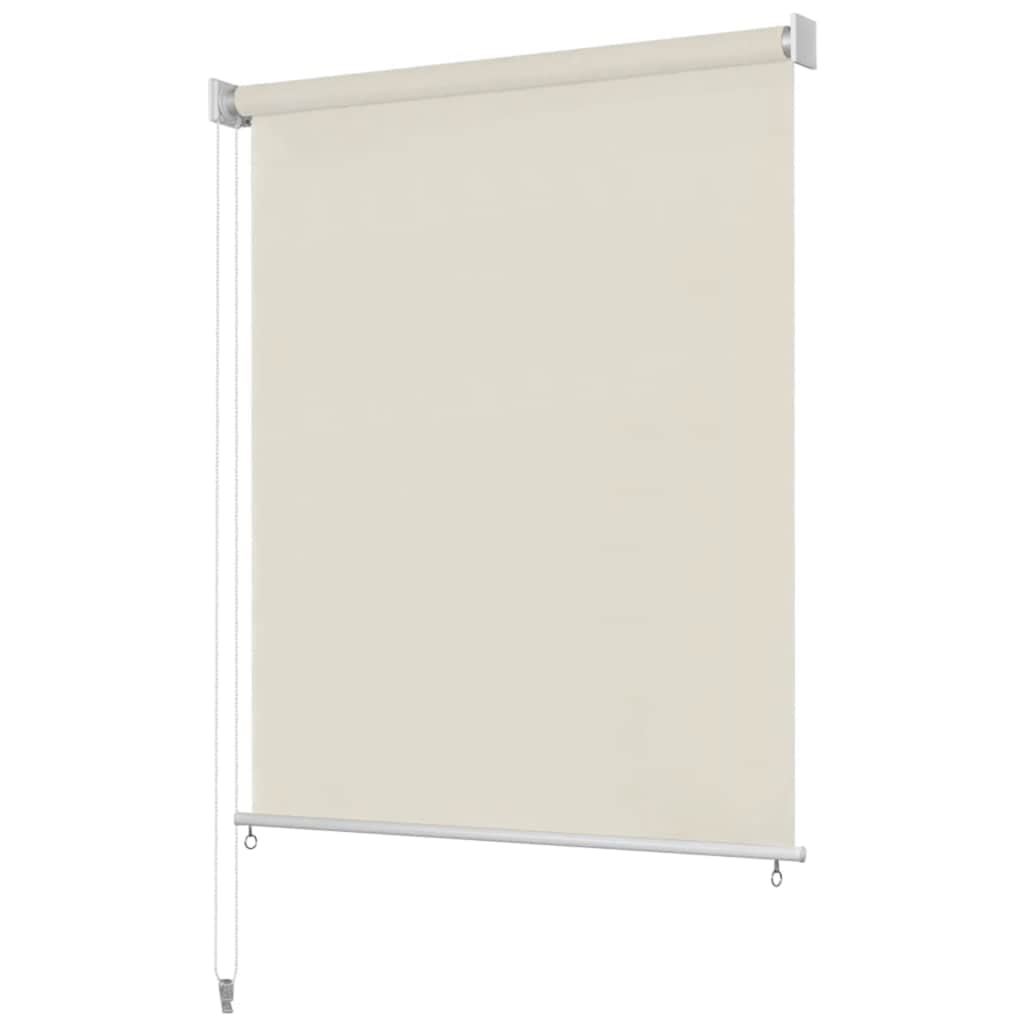 Estore de rolo para exterior 225 (l) x 140 (a) cm creme