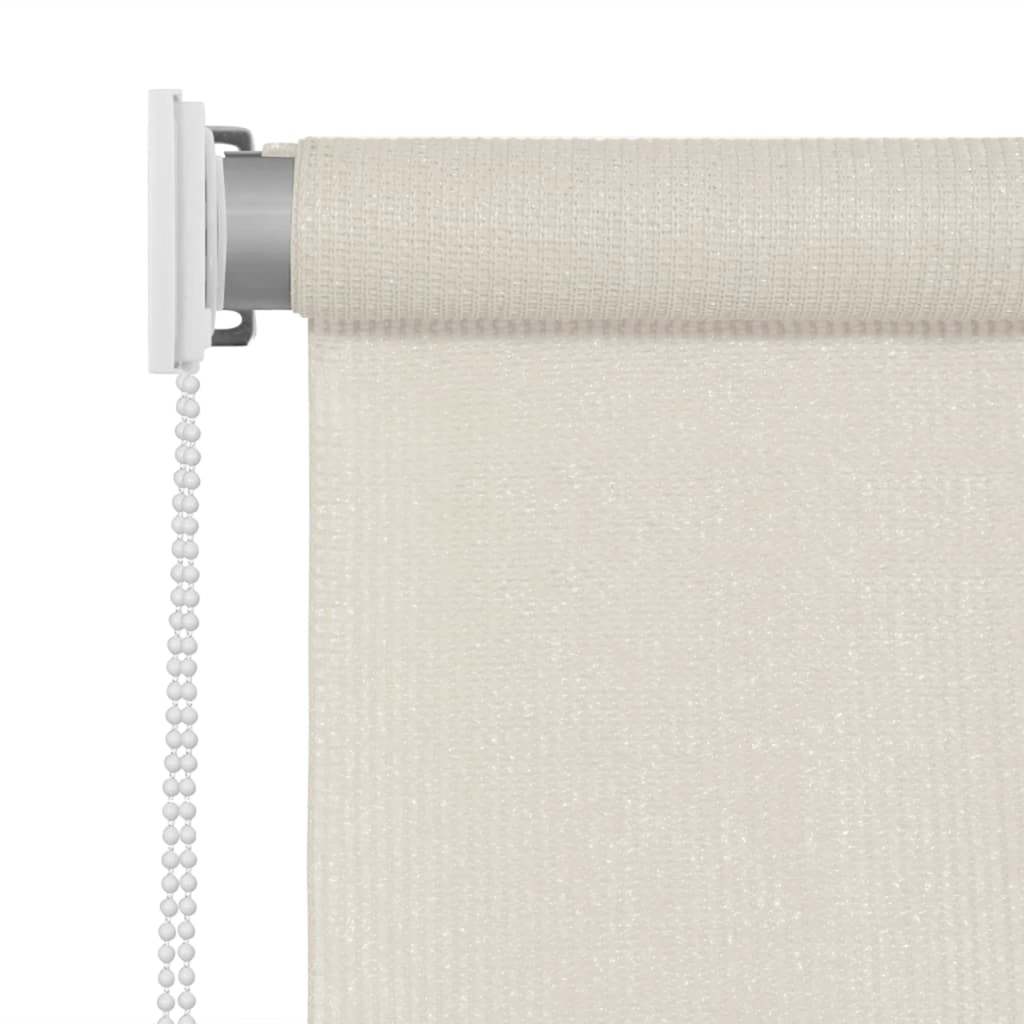 Estore de rolo para exterior 225 (l) x 140 (a) cm creme