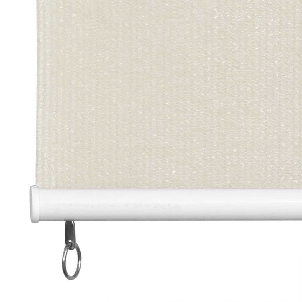 Estore de rolo para exterior 225 (l) x 140 (a) cm creme