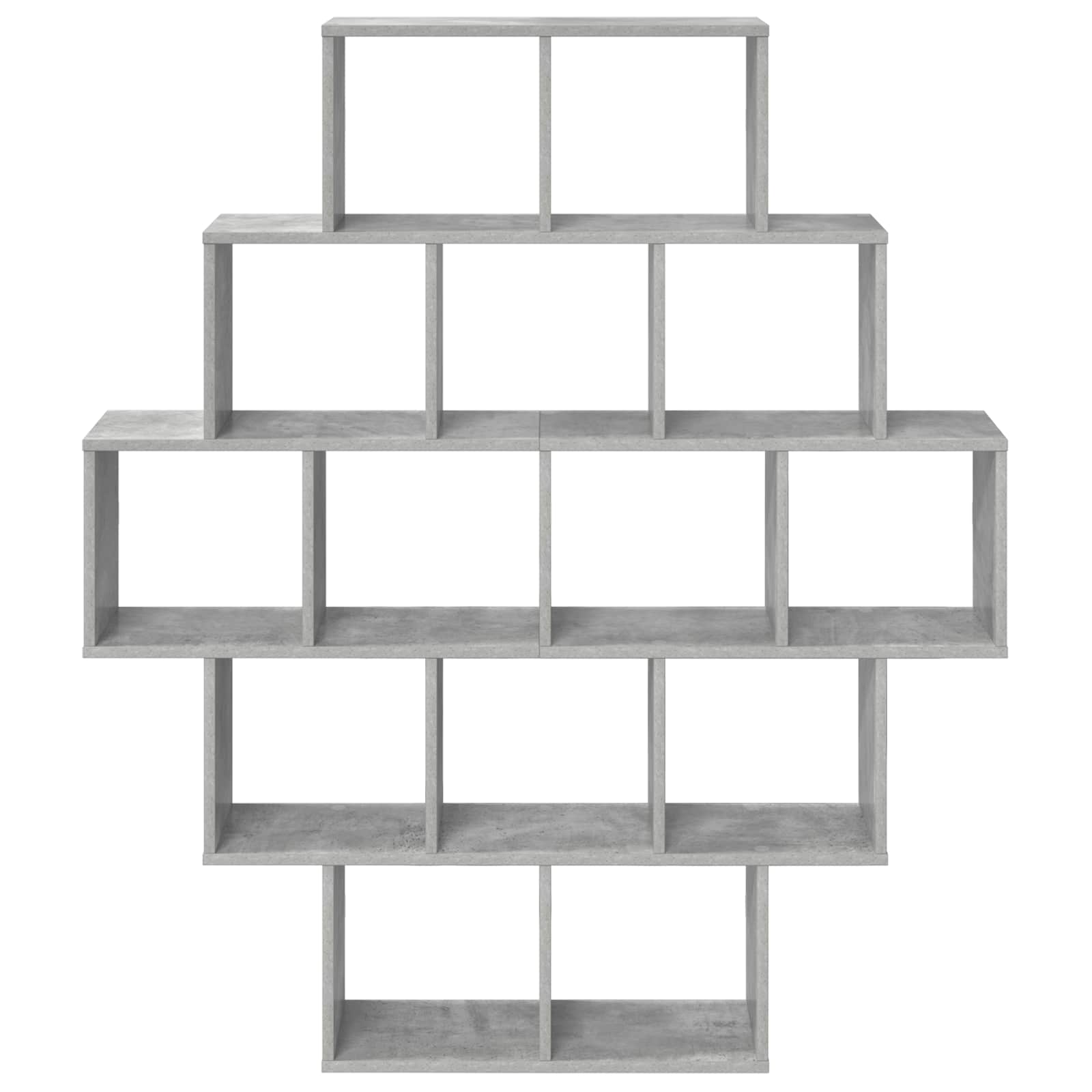 Prateleira de parede cinzento cimento 120 x 20 x 136 cm