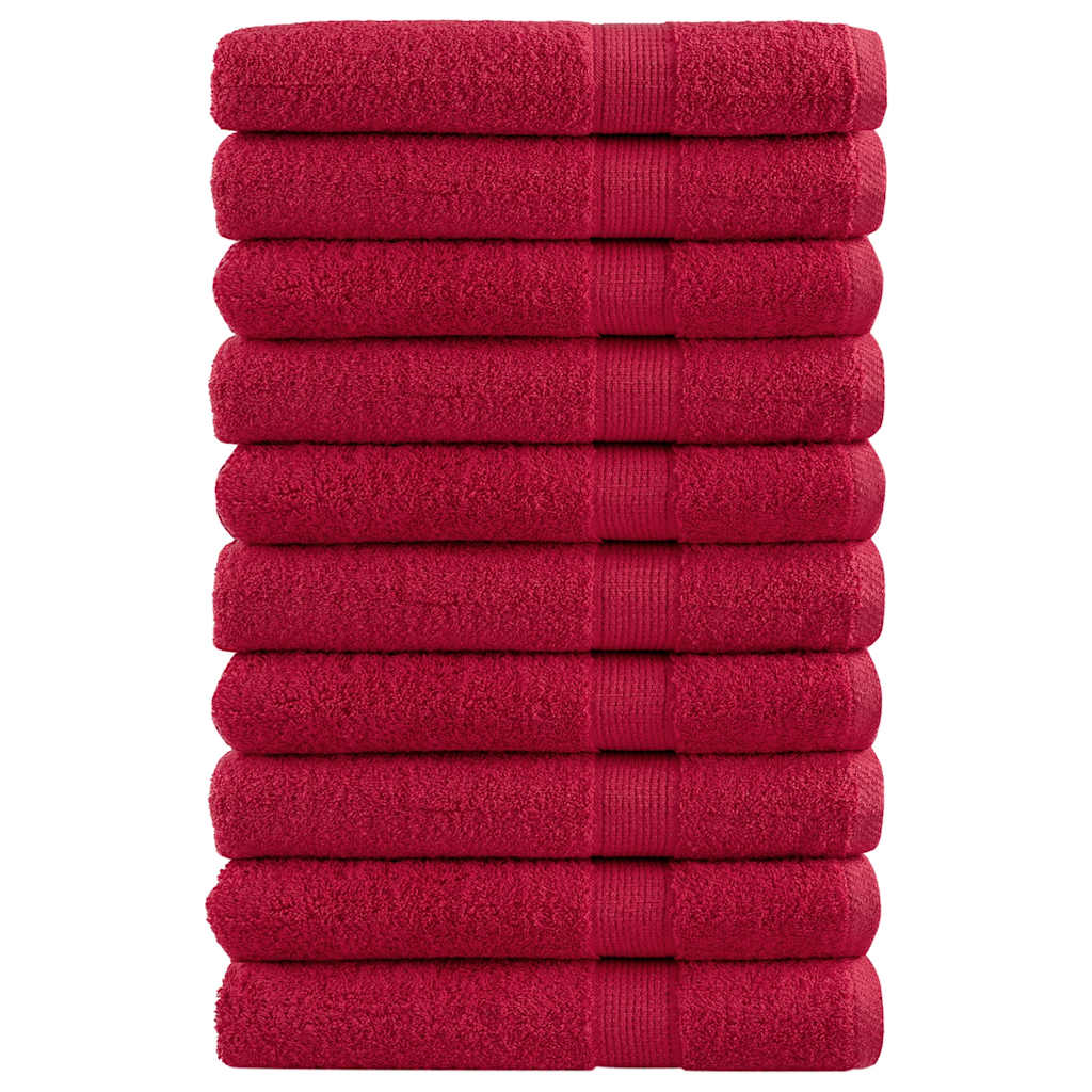 Toalhas de sauna premium solund 10pcs 80x200cm 600gsm vermelho