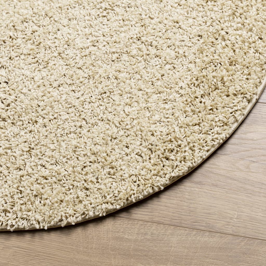 Tapete shaggy de pelo alto pamplona ø 160 cm dourado