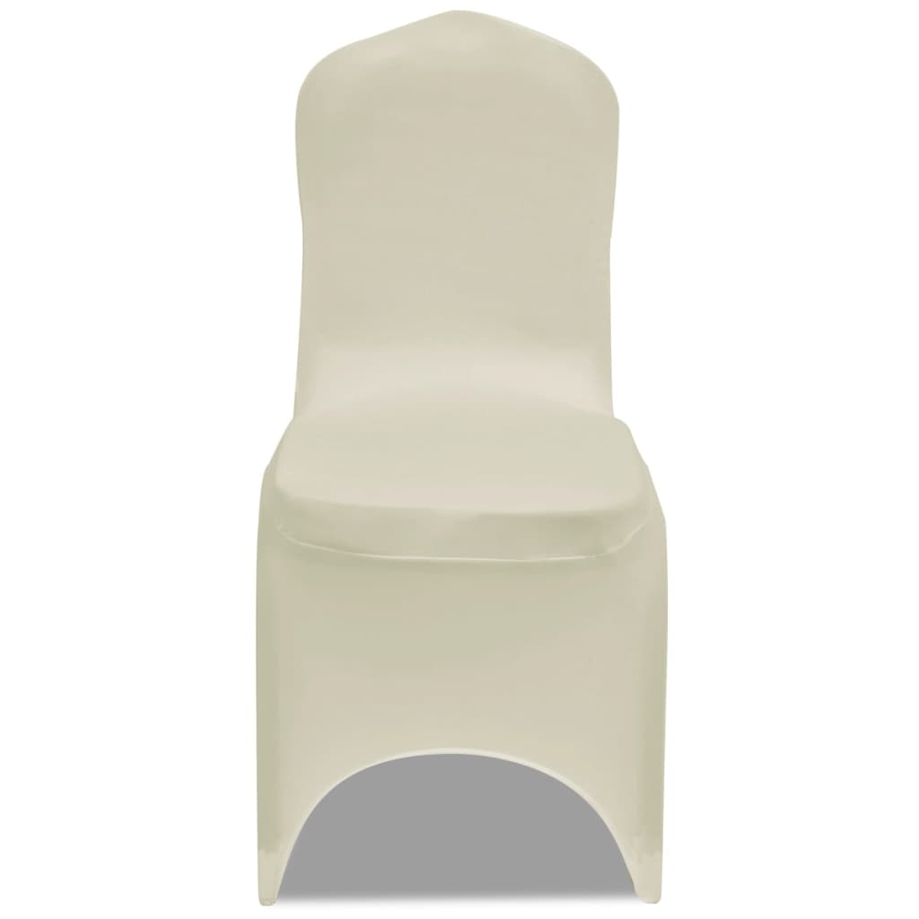 Capa para cadeira elástica 24 pcs cor creme